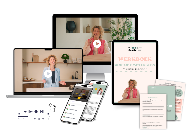 Grip op Emotie-eten cursus met videolessen, werkboek en hulpmiddelen